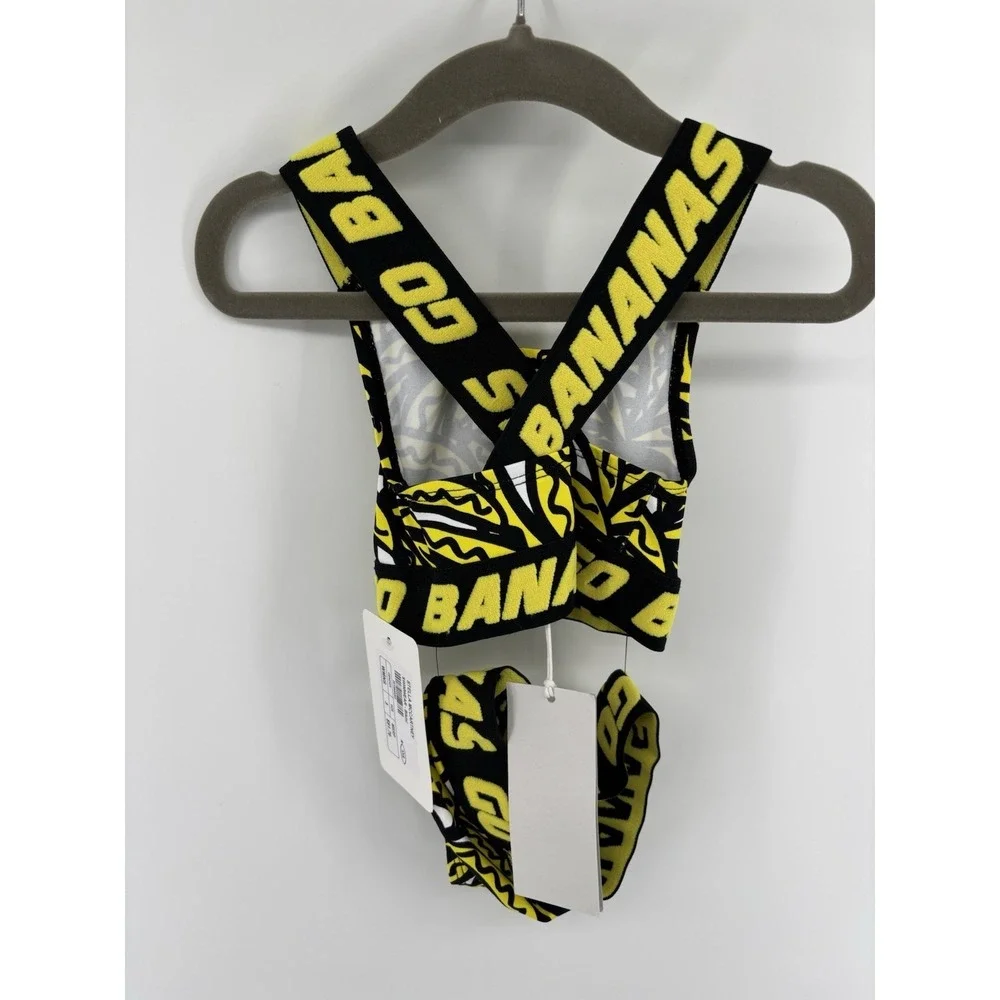 NWT Stella McCartney Kids Go Bananas Bikini Sz 2 Two Piece Swimsuit $92